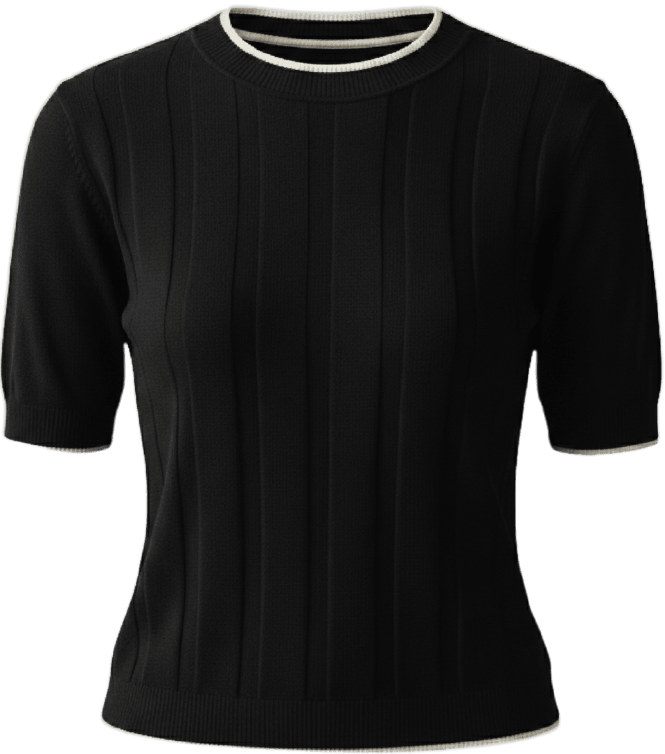 Julia Knitted Top Short Sleeve